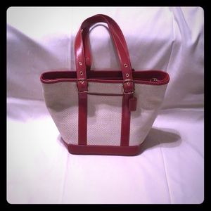 Coach straw tote